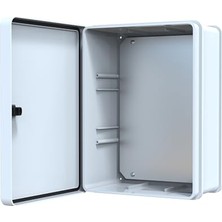 Kazan Hobi Abs Pano 30 x 40 x 17 cm Taban Saclı IP65 Plastik Pano Montaj Plakalı Elektrik Kutusu Pano Darbeye Dayanıklı Dış Ortam Muhafaza Kutusu Abs Pano Poli 023