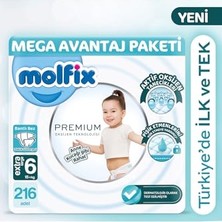 Kazan Hobi 6 Beden Bebek Bezi Mega Avantaj Paketi, 216 Adet
