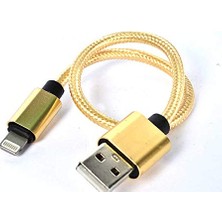 Kazan Hobi 30 cm Gold Halat Tipi Lightning USB Kablosu