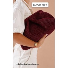 Hobilankahandmade Kadın El Yapımı Burslu Hasır Örme El Çantası - Handmade