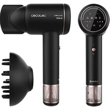 Kazan Hobi Ionicare Rockstar Ion Touch Saç Kurutma Makinesi, Dokunmatik Kontrol, Iyonik Teknoloji, 1600W, Dijital Fırçasız Motor, Difüzör ve Konsantratör Dahil