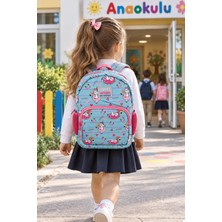 Dodomar Kalp Unicorn Anaokulu Okul Çantası Çocuk Öğrenci Sırt Çantası Günlük Kullanım 30 x 22 x 13 cm