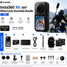 INSTA360 X6 360° Motorcycle Essentials Bundle 1tb [türkiye Distribütörü Garantili]