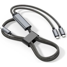 Kazan Hobi 1,5 Metre Type-C - Type-C Kablo, 100W Pd, E-Mark Chip ve Çift Cihaz Şarj Desteği