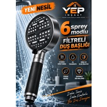 Yep İnşaat 6 Fonksiyonlu Filtreli Duş Başlığı