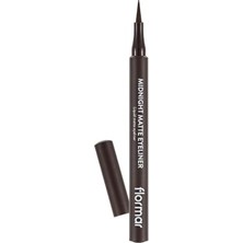 Kazan Hobi Mat Likit Kalem Eyeliner (Kahve); Midnight Matte Eyeliner, 002 Brown, 8690604641659