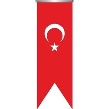 Kazan Hobi Türk Bayrağı Saten Kırlangıç Flama