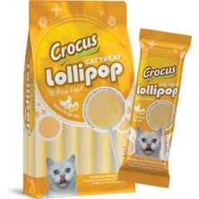 TeknoKapsül Crus Tuklu ve Yumurta Sarılı Kedi Lolipop 10 Lu Paket (10X1,4 Gr)