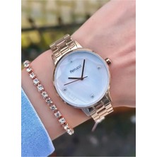 Ferrucci Çelik Kasa Rose Gold Kadın Kol Saati