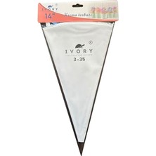 Kazan Hobi 35 cm Beyaz, Yıkanabilir Krema Sıkma Torbası, 1 Adet