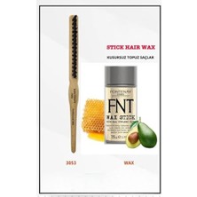 Kazan Hobi Profesyonel Topuz Fırçası 3053 & Hair Stick Wax 75 G Ahşap