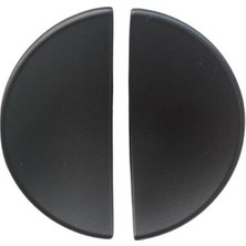 Kazan Hobi System 4716 Siyah 16 mm SSY4716 0016 Al6 Yarım Daire Oval Kulp Renk Tek Adet Siyah Tek Ebat