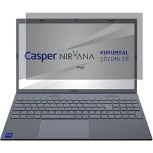 Kazan Hobi Casper Nirvana C600 15.6 Inç Uyumlu 9h Temperli Nano Esnek Cam Hayalet Gizlilik Ekran Koruyucu 16:9