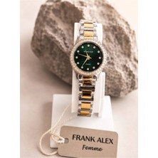 Frank Alex Yeşil Kadranlı Şık Kol Saati