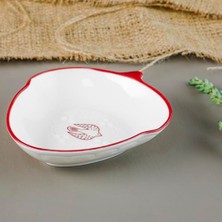 Kazan Hobi Red Bird Servis Sunum Tabağı Kırmızı Kuş Desenli Renkli 12 cm