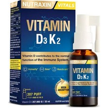Nutraxin D3K2 Sprey 30 ml - D3 K2 Sprey