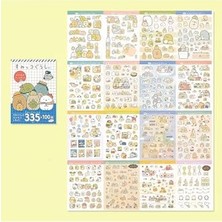Kazan Hobi Sevimli Karakterler Dünyası 435 Adet Sticker Defteri • Bullet Journal