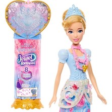 Kazan Hobi Filmden Ilham Alan Disney Prensesi Cinderella Bebek, Aksesuarlar, Kalp Şeklinde Değerli Taş Kutusu ve Çocuk Yüzüğü, 8 Sürpriz, 9 Parça, JHL50