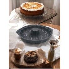 Kazan Hobi Silikon Dilimli Kek Kalıbı, Silikon Fırın Kabı, Gri