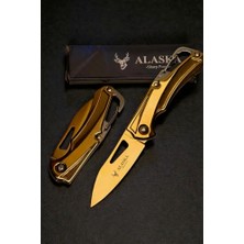 Kazan Hobi Anahtarlık Tipi Mini Çakı SDR-1110A, 15,5 Cm, Sarı