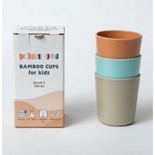 Kazan Hobi 250 ml Bambu Bardak, 3'lü Set