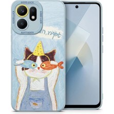 Nezih Case Oppo Reno 14F ile Uyumlu Kamera Korumalı Desenli Silikon Kılıf