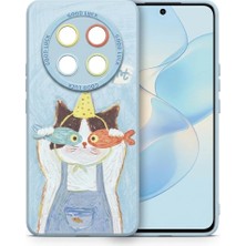 Nezih Case Honor Magic 7 Lite ile Uyumlu Kamera Korumalı Desenli Silikon Kılıf