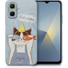 Nezih Case Infinix Smart 10 ile Uyumlu Kamera Korumalı Desenli Silikon Kılıf