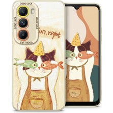 Nezih Case Infinix Hot 50 ile Uyumlu Kamera Korumalı Desenli Silikon Kılıf