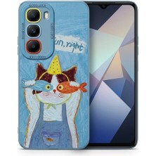 Nezih Case Infinix Hot 50 ile Uyumlu Kamera Korumalı Desenli Silikon Kılıf