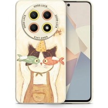 Nezih Case Honor Magic 7 Lite ile Uyumlu Kamera Korumalı Desenli Silikon Kılıf