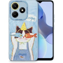 Nezih Case Tecno Spark 10 ile Uyumlu Kamera Korumalı Desenli Silikon Kılıf