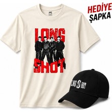 BarsDepo Long Shot Baskılı T-Shirt Unisex %100 Pamuk (Şapka Hedıyelı)