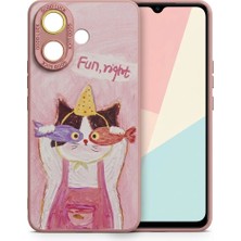 Nezih Case Vivo V60 Lite ile Uyumlu Kamera Korumalı Desenli Silikon Kılıf