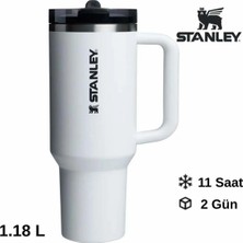 Stanley The Quencher Protour Flip Straw Tumbler Pipetli Termos 1,18L/40OZ Beyaz 10-12486-0755