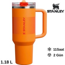 Stanley The Quencher Protour Flip Straw Tumbler Pipetli Termos 1,18 Lt Pipetli Matara Turuncu