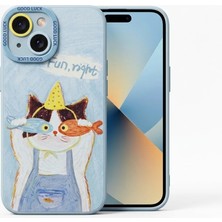Nezih Case Iphone 14 ile Uyumlu Kamera Korumalı Desenli Silikon Kılıf