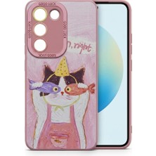 Nezih Case Vivo V30 Lite ile Uyumlu Kamera Korumalı Desenli Silikon Kılıf