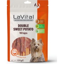Lavital Köpek Ödül Maması Ördek Eti Sarılı Tatlı Patates Çubuk 100G  x 10 Adet