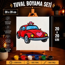 Mervin Store Çocuk & Yetişkin Tuval Boyama Seti - Çocuk Gelişim, Tuval Seti (Boya ve Fırça)