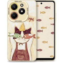Nezih Case Tecno Spark 20 ile Uyumlu Kamera Korumalı Desenli Silikon Kılıf