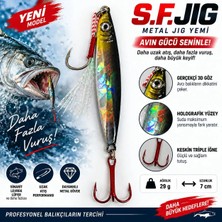 S.F. Jig Sardin2 29GR - Sahte Yem Kaşık Rapala - Levrek, Palamut, Lüfer, Çinekop, Turna Için En Iyi Jig Yemi