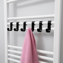 Nebron 6 Adet Havlupan Askısı-Bornoz, Havlu, Kıyafet Askısı-Havlupan Duşa Kabin Askı Aparatı. Duşa Kabin