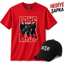 BarsDepo Long Shot Baskılı T-Shirt Unisex %100 Pamuk (Şapka Hedıyelı)