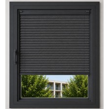 Sineklikstore Antrasit Plise Perde Katlanır Cam Balkon, Mutfak, Salon ve Ofis Perdesi