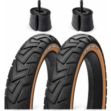 Heugers Cst Tourance Ride Ambro Amber Yanak 20X4.0 3mm Zırhlı Iç Dış Lastik Seti – Elektrikli Bisikletl