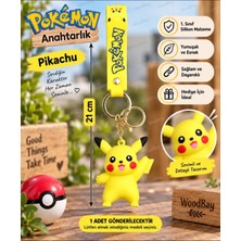 WoodBay Pokémon Pikachu Raichu Silikon Anahtarlık 21 cm – Çanta ve Anahtar Süsü 1 Adet