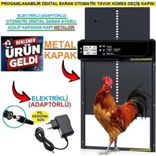 Ucuzcu Market Kümes Kapısı Otomatik Elektrikli (Adaptörlü) Progamlanabilir Digital Ekran