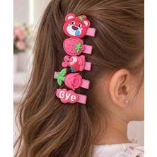 Bade Toka Sepeti 🎀 5’li Pembe Çocuk Toka Seti 🌸