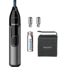 Philips 3000 Serisi Burun, Kulak ve Kaş Tüyü Düzeltici, Precisiontrim Teknolojisi, Koruyucu Sistem, 3 mm ve 5 mm Kaş Tarakları, Tamamen Yıkanabilir Tasarım